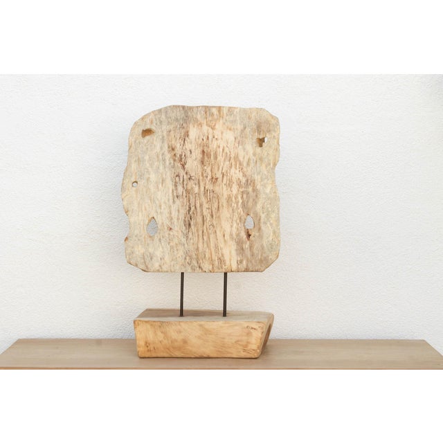 Large Carved Wooden Buddha Statue For Sale - Image 9 of 10