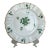 Mid 20th Century Bernardaud Limoges for Le Vase Étrusque — Green Floral & Gold Dessert Plates, Set of 11 For Sale