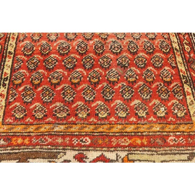 20th Century Persian Boteh Hamadan Accent Rug - 3′3″ × 5′7″ For Sale - Image 4 of 8