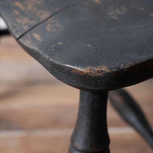 Captain's Chair in Black, c.1880 For Sale - Image 13 of 18