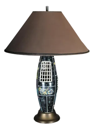 Mid-Century Modern Ceramic Table Lamp from Othello Rosa San Polo, Venice, Italy, 1950s