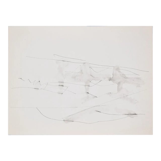 Figure - Original Pen Drawing and Watercolor by Flor David - 1950s 1950s For Sale