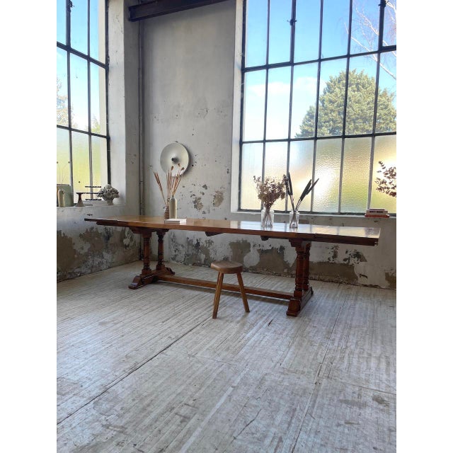 Oak Table with Extensions For Sale - Image 17 of 18