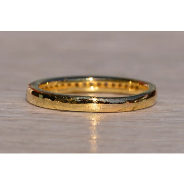 The Adaimor: Signed Champagne Gold Band with Natural Diamonds For Sale - Image 4 of 11