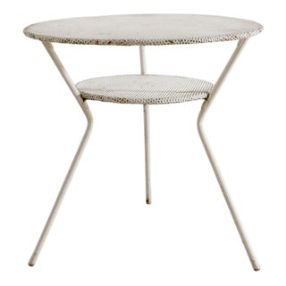 White French Mid-Century Round Console Dining Table attributed to Mathieu Matégot, 1950s For Sale
