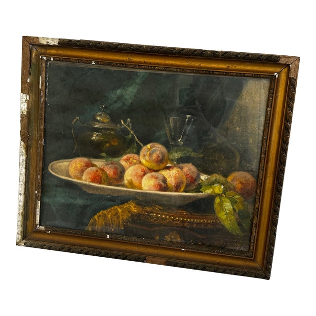 Late 19th Century Original Painting by French Artist Euphemie Muraton For Sale