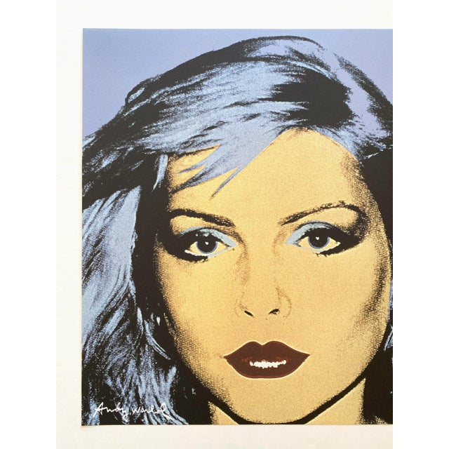 Andy Warhol Andy Warhol Vintage 1986 Limited Edition Large Fine Art Lithograph Print " Debbie Harry " 1980 For Sale - Image 4 of 13
