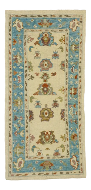 Turkish Oushak Rug, 02'10 X 05'11