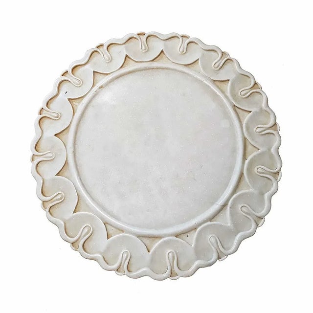 Late 20th Century Marble Charger / Server From India For Sale - Image 13 of 13
