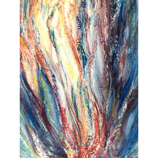 Abstract 1973 Painting, “Mystic Fires,” Signed by Swift For Sale - Image 10 of 13
