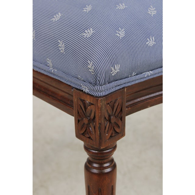 Set of 12 French Louis XVI Mahogany Medallion Back Dining Chairs For Sale - Image 13 of 16