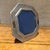 For your consideration, an antique octagonal silver-toned tabletop picture frame, possibly originating from Italy....