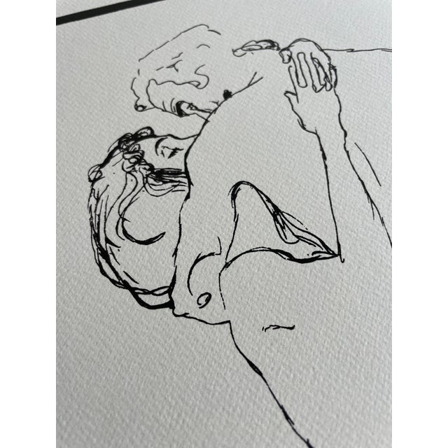 Paper Gustav Klimt (1862-1918), Couples D'Amants, Printed in Belgium For Sale - Image 7 of 10