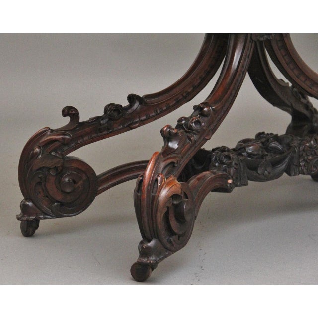 19th Century Rosewood Centre Table, 1860s For Sale - Image 13 of 14
