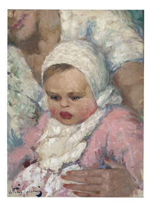 Vittorio Gussoni, Gioietta, Oil on Panel, 1940s-1950s