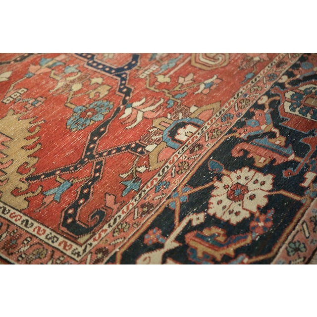 Traditional Antique Heriz Carpet - 12' x 14'8" For Sale - Image 3 of 12