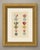 This is an original antique wood engraving, colored by hand with watercolor, showing six medals and crosses. At the top...