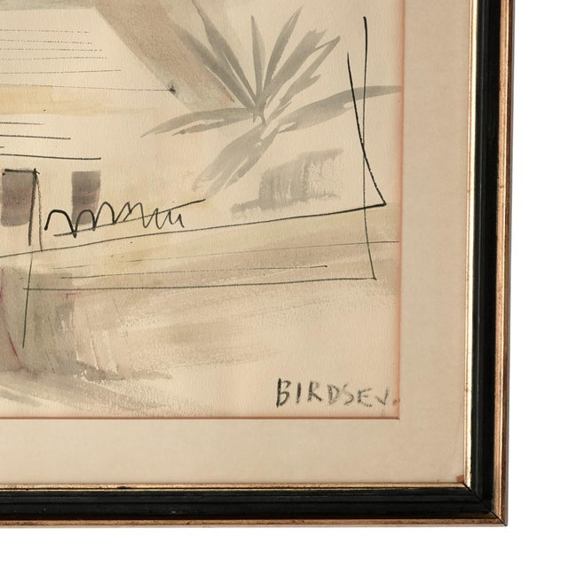 Pair of Mid Century Bermudian Watercolors by Alfred Birdsey For Sale - Image 11 of 12