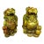 Pair of Vintage Shoushan Stone Pi Xiu Figures – 5.5" Carved Guardian Beasts For Sale