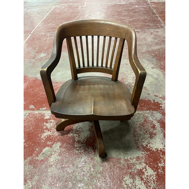 Antique Bankers Chair For Sale - Image 6 of 6