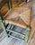Vintage Primitive Farmhouse Table & Rush Seat Chair Set | Dining or Desk For Sale - Image 9 of 12