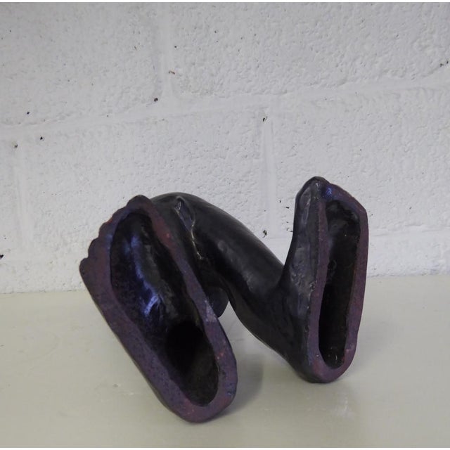 Ceramic Boy Sculpture attributed to Elie Van Damme for Perignem, 1960s For Sale - Image 11 of 15