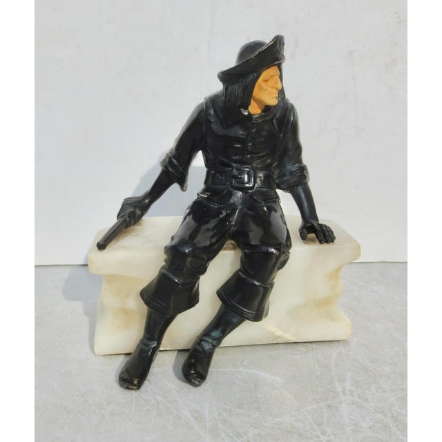 J. B. Hirsch Antique J B Hirsch Sea Gun Pirate Bookend For Sale - Image 4 of 7