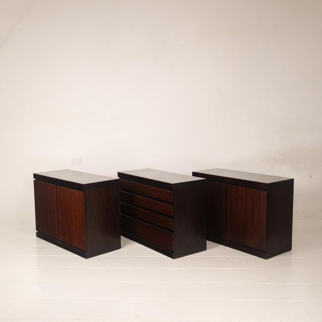 Mid-Century African Rosewood S11 Modular Sideboard by Angelo Mangiarotti, Italy, 1960s For Sale - Image 14 of 18