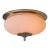 1970s Nickel and Opaline Glass Wall or Ceiling Lamp Attributed to Luigi Caccia Dominioni for Azucena For Sale