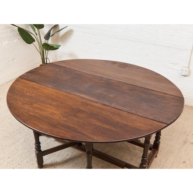 Traditional Antique Drop Leaf Dining Table For Sale - Image 3 of 11
