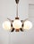 Vintage Italian Copper and Opaline Chandelier, 1970s For Sale - Image 5 of 18