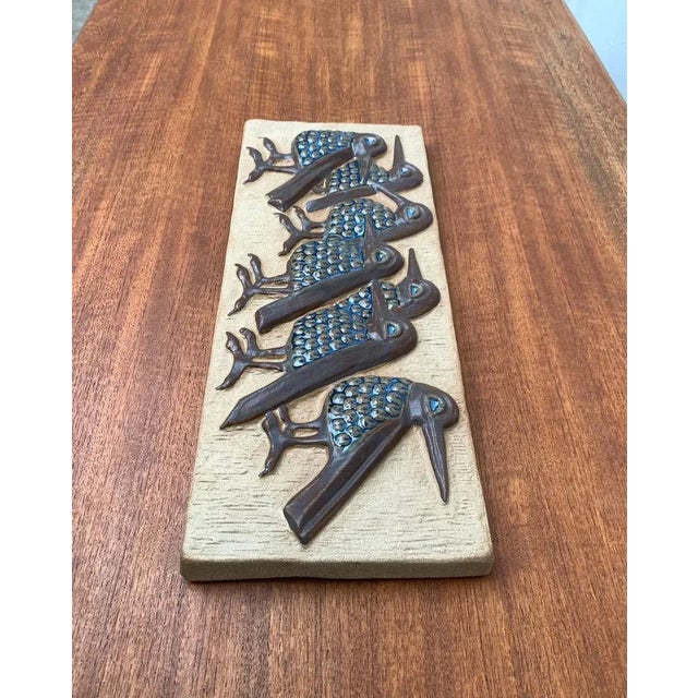 Mid-Century Danish Wall Relief Plate by Marianne Starck for Michael Andersen Bornholm For Sale - Image 4 of 18