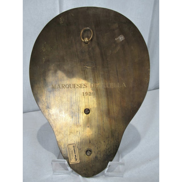 Large Holy Water Font Jesus Mary Marble Brass Spain Marqueses De Alella - a Pair For Sale - Image 11 of 13