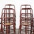 1970’s French Dark Red Laboratory Stools – Various Quantities Available. Good honest lab stools, heavy steel frames with...