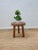 Mid-Century Modern Wooden Handcrafted Mid Century Small Solid Wood Brown Milking Stool For Sale - Image 3 of 8