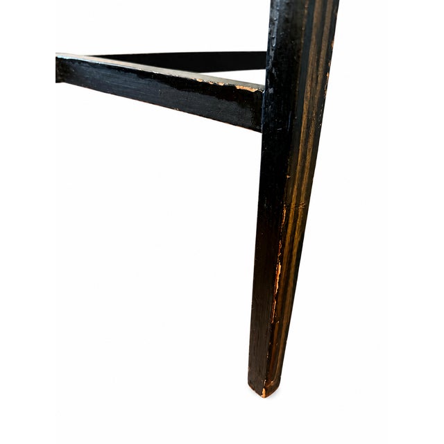 1930s–1940s Vintage Chinoiserie Black & Gilt Tray Table For Sale - Image 10 of 18