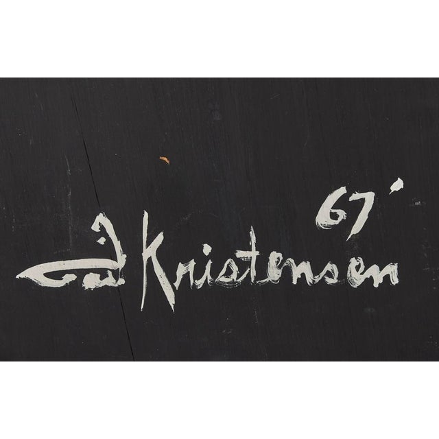 Oversized Ceramic MCM Wall Hanging Sculpture For Sale In Chicago - Image 6 of 8