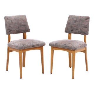 Mid-Century Modern Dining Chairs, 1960s, Set of 2 For Sale