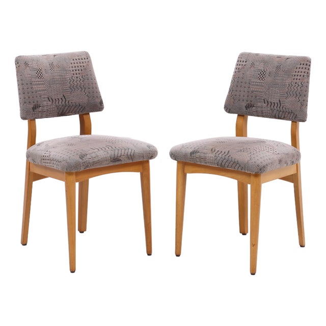 Mid-Century Modern Dining Chairs, 1960s, Set of 2 For Sale