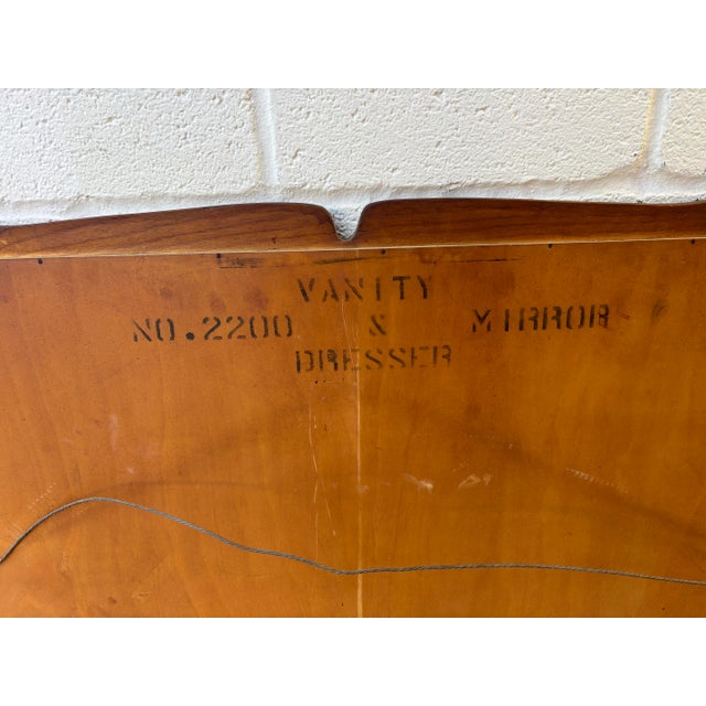 Mid 20th Century Large Vintage Mirror For Sale - Image 5 of 5
