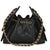 Chanel 26P Black Quilted Caviar Mini Chanel 25 Hobo Handbag For Sale - Image 4 of 9