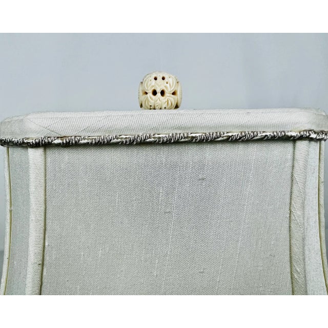 Metal Waterford “Lismore” Round Cut Crystal Table Lamp-Customized Shade, Brass Base For Sale - Image 7 of 12