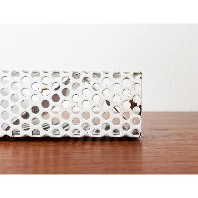 Postmodern Perforated Metal Desk Organizer, 1980s For Sale - Image 14 of 18
