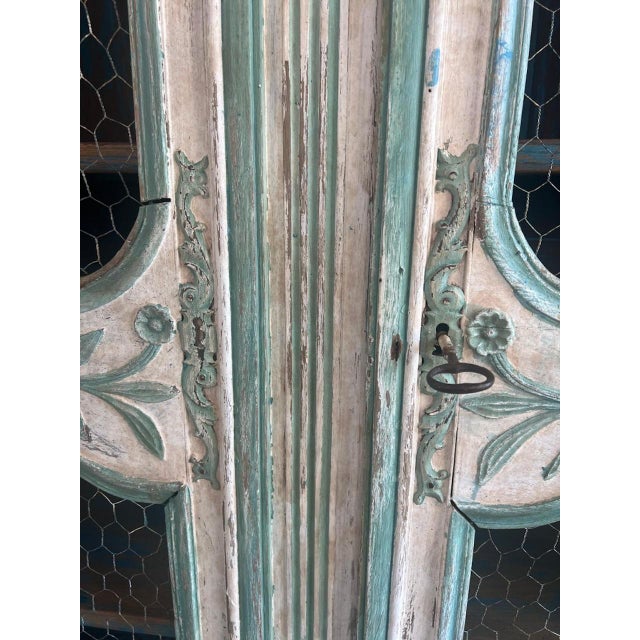 19th C. French Painted Armoire For Sale - Image 13 of 18