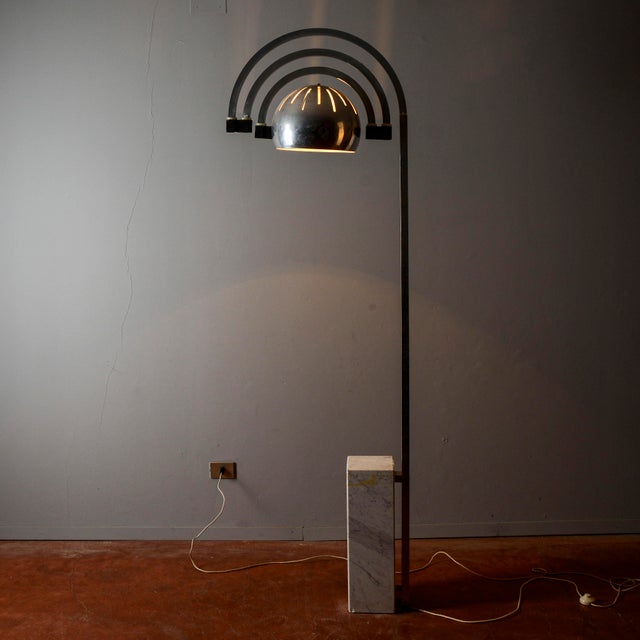 Space Age Arc Lamp in the style of Reggiani For Sale - Image 16 of 18