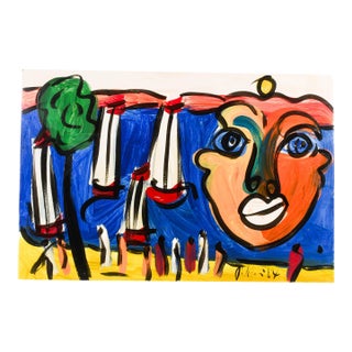 Peter Keil "Sunset Visions and Sailing Whispers" Oil on Masonite For Sale