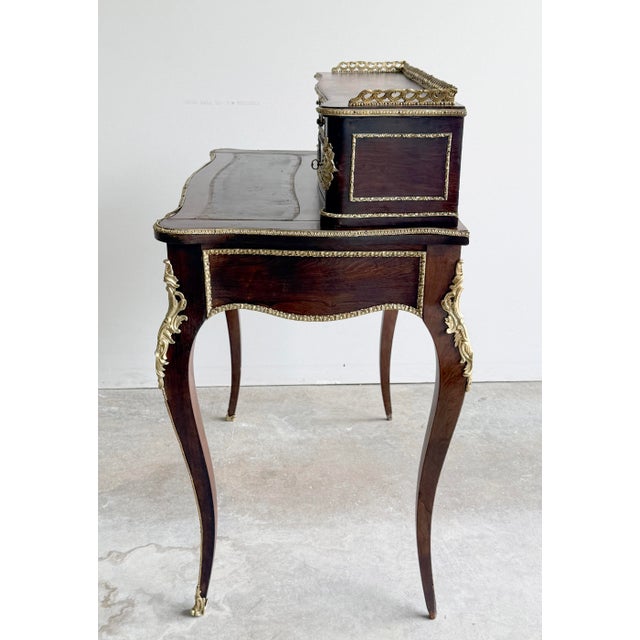 Early 20th Century Early 20th Century French Bronze Mounted Ladies Writing Desk For Sale - Image 5 of 13