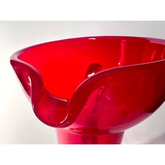 Glass Juice Jug by Zbigniew Horbowy for Barbara Art Gkassworks, Huta Szkla Sudety, Poland, 1970s For Sale - Image 6 of 15