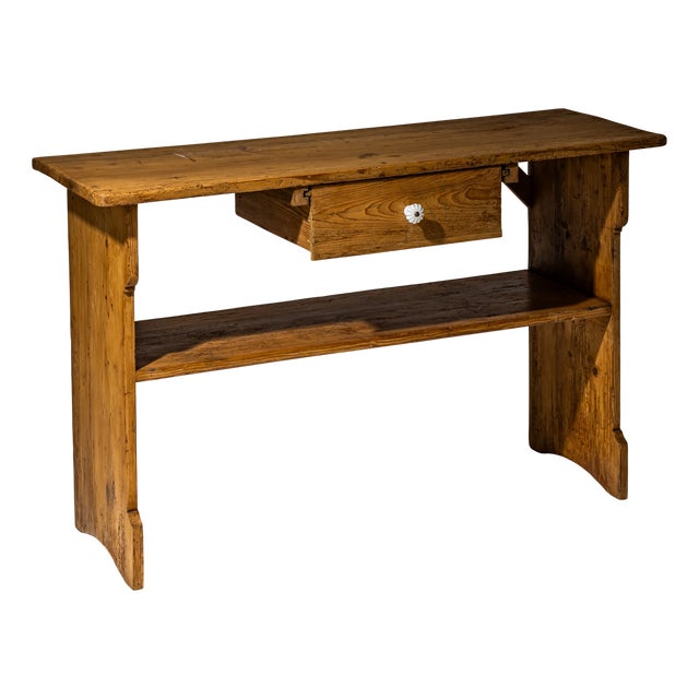 Small Side Table in Fir, 19th Century For Sale