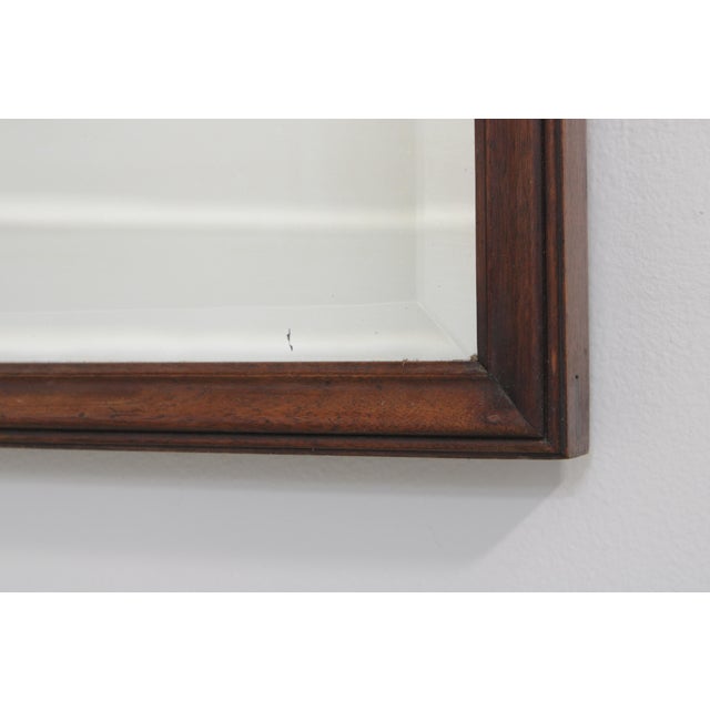 Wood Chippendale Style Mahogany Tall Wall Mirror For Sale - Image 7 of 13